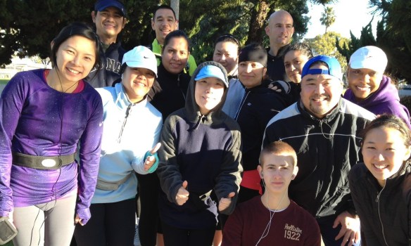 Team AMP members at the Unity Run on Sat., Jan 12th, 2013 at Marina Del Rey